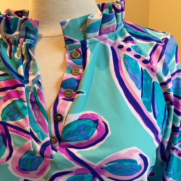 Aryeh Womens Large Bright-Colored Pullover💙💕 - Picture 2 of 3